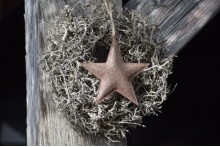 Roestige metalen ster