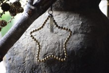 Star beads antique gold  S