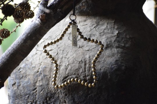 Star beads antique gold  S