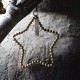 Star beads antique gold  S