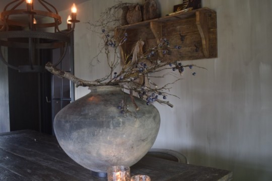 Kunsttak Blauwe Bessen.