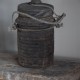 Nepalese houten kruikje met deksel Nr 21