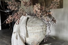 Kunsttak Ligustrum vulgare met Paarse Bessen