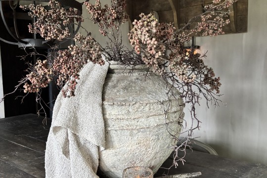Kunsttak Ligustrum vulgare met Paarse Bessen