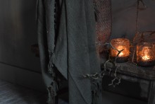 Shabby plaid Dark green