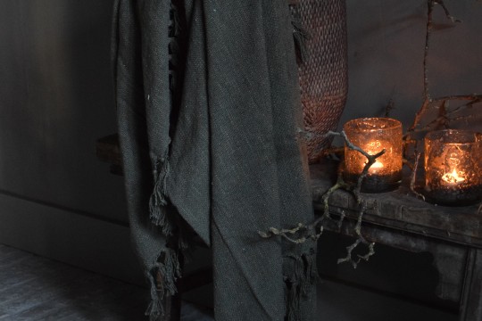 Shabby plaid Dark green