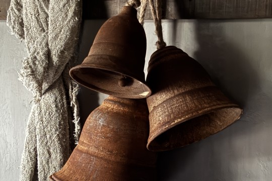 Metalen bel roest S