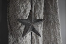 Houten kerst ster hanger