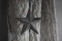 Houten kerst ster hanger