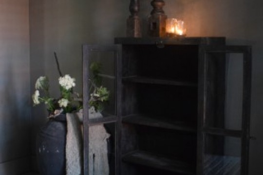 Uniek houten kastje India.