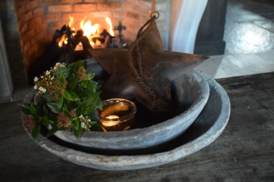 Roestige metalen kerstster XXL