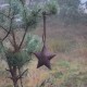 Roestige metalen kerstster XL