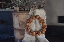 Roestige belletjes krans