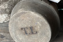 Vergrijsd houten potje Trapa Living