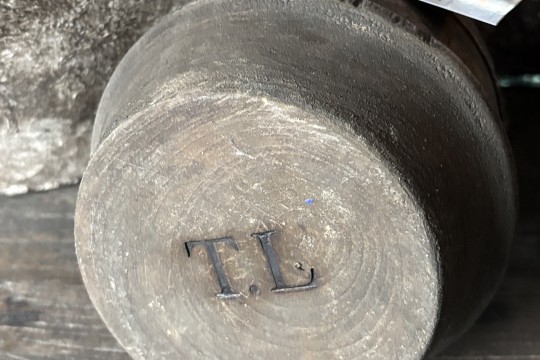 Vergrijsd houten potje Trapa Living