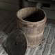 Oude houten ton met deksel Nr 4