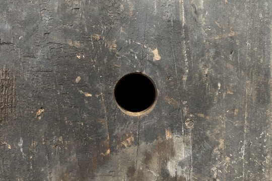 Oude houten ton met deksel Nr 4