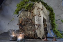 Kerstster met roestige belletjes