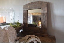 Driftwood spiegel gebogen lijst