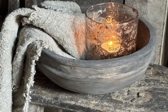 Ronde houten schaal