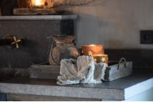 Oud vergrijsd dienblad