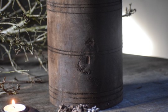 Nepalese houten pot 3