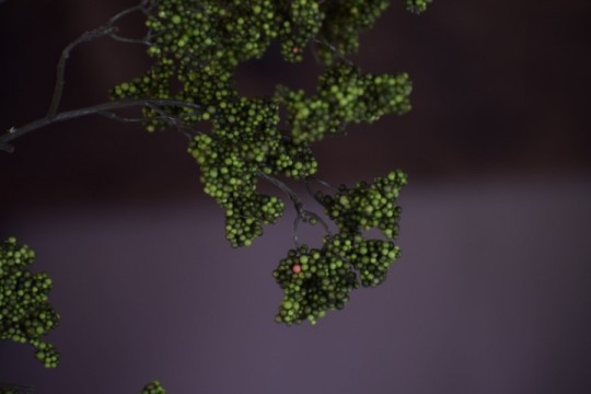 Kunst bessentak groen 115 cm