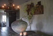 Kunst bessentak groen 115 cm