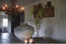 Kunst bessentak groen 115 cm