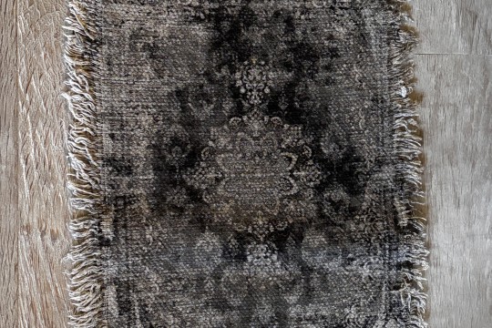 Kelim Style Kleedje Grijs / Oud Zwart