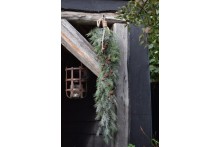 Ceder guirlande 120 cm met roestige bellen XL